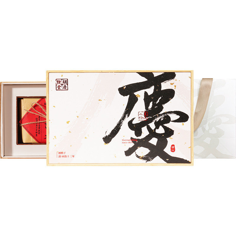 胡庆余堂加拿大进口西洋参精美竹制礼盒西洋参切片送礼送长辈200g