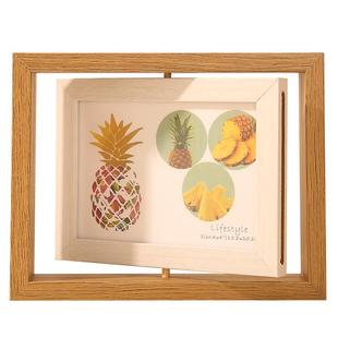 创意双面旋转相框 6寸7寸8亚克力摆台洗照片打印照片定制LOGO礼品