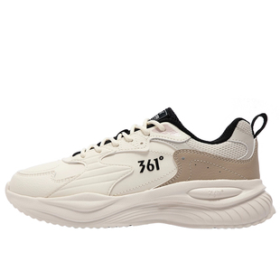 361女鞋运动鞋2026春秋新款防水皮面休闲鞋减震跑步鞋女款老爹鞋