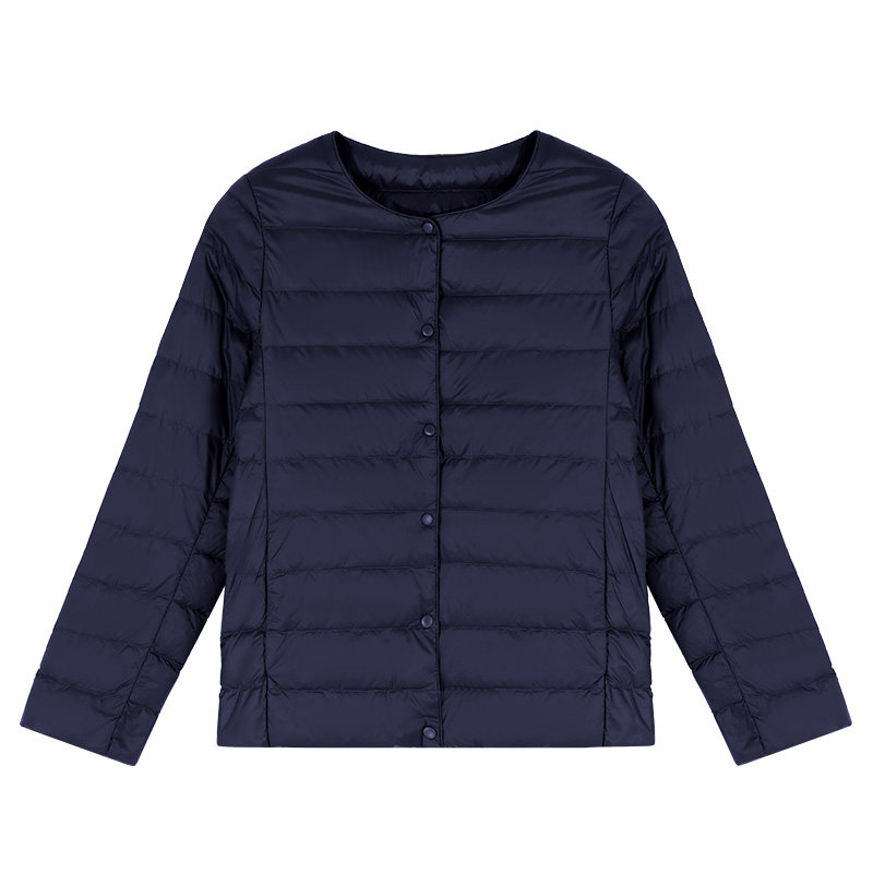 轻薄排骨羽绒棉服女保暖棉衣外套