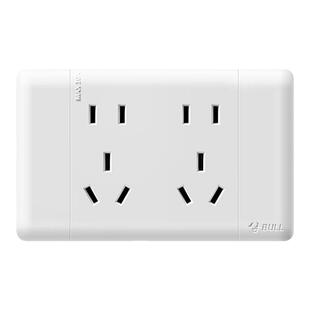 公牛开关插座118型面板多孔家用带九孔9孔十五孔插板墙壁墙式暗装