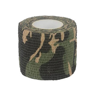 迷彩胶带自粘弹性无纺布胶布户外伪装网棉布条防滑吸汗绷带迷彩布