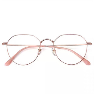 超轻纯钛复古不规则大脸眼镜框小脸近视全框眼镜架女防蓝光变色男