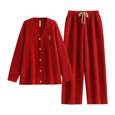 【商场同款】悦内女士半边绒睡衣