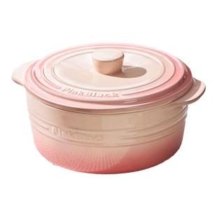 奶油风双耳汤碗带盖家用2024新款高级感大碗泡面碗螺蛳粉专用汤盆