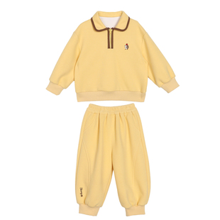 小O爸男婴童 宝宝卫衣套装春秋2026新款婴儿POLO领运动休闲春装