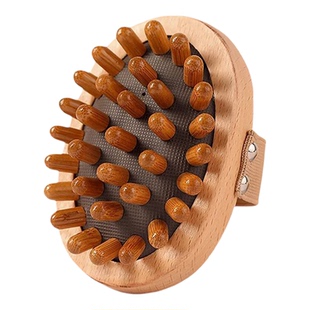 榉木经络按摩木梳梳子刷全身通用经脉疏通神器刮痧揉腹部腿肚子肝