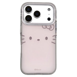 SHERRY*ins风淡粉肤感小猫表情适用于苹果17ProMax手机壳iPhone16Pro小众少女心15简约14小清新卡通可爱软萌