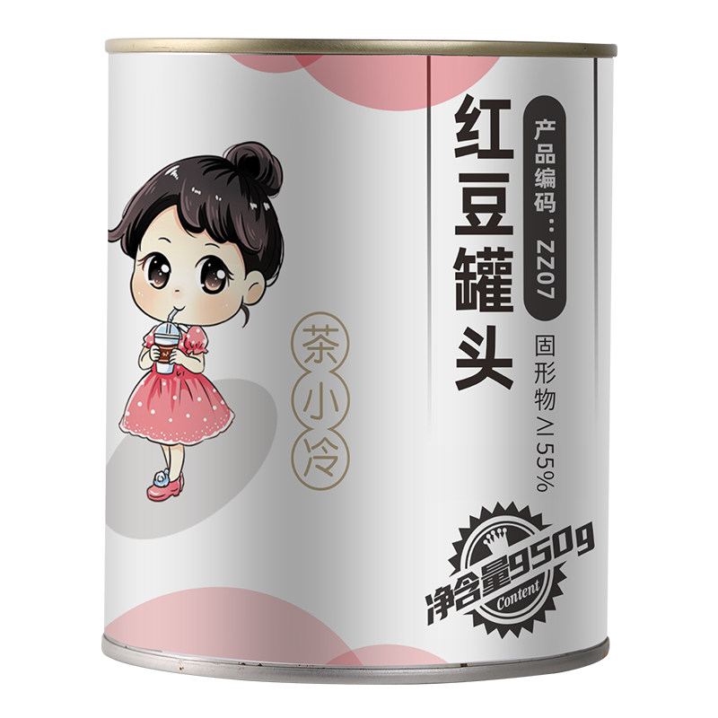 茶小冷糖纳豆红豆罐头奶茶配料