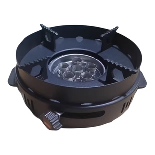 商用家用加厚方形可调火八头环保油炉酒店会所饭店户外便携酒精炉