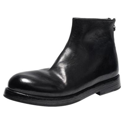 钧博石洗马皮极简风男靴