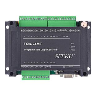 SEEKU PLC工控板FX2NFX1N 24MRMT模拟量NTC 220V带壳菱编程控制器