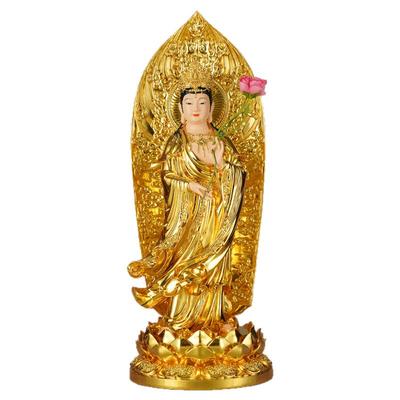 贴金西方三圣阿弥陀佛佛像