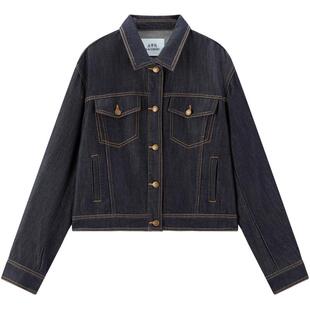 秀场同款太平鸟原牛日记牛仔外套女莱赛尔不易褪色宽松通勤上衣