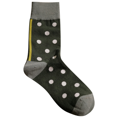 波点设计感女小众中筒袜棉堆堆袜