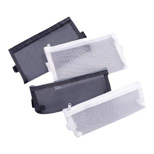 纱网透明笔袋尼龙简约高颜值多功能大容量男女小清新文具笔袋便宜