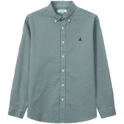 滨波男士格纹商务素色衬衫