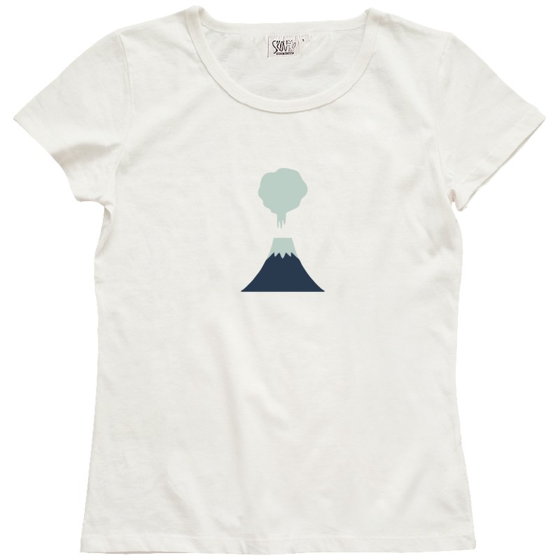 skov 小火山  原创品牌新款情侣短袖清新文艺全棉T恤白色Tee