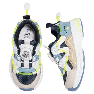 m1m2西班牙童鞋男童运动鞋新款儿童跑步鞋厚底女童荧光登山鞋缓震