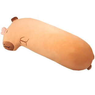 水豚卡皮巴拉长条抱枕女生睡觉专用夹腿侧睡枕头男生款大靠垫床头