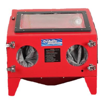 高压箱式手动喷砂机金属翻新除锈抛光玻璃石材处理去氧化皮内循环