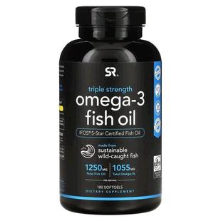 美国直邮SR深海鱼油Omega3鱼油三倍成人欧米伽3软胶囊高浓缩EPA