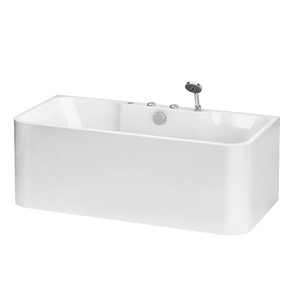 arrow箭牌浴缸单人气泡按摩亚克力独立一体成型三裙家用成人卫浴