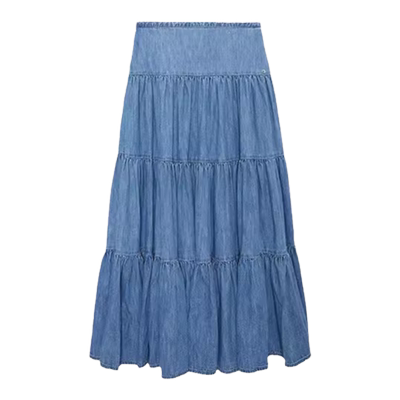IMMI女士薄牛仔多层长半裙