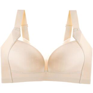 爱黛光面无痕无钢圈内衣女大胸显小透气薄款收副乳文胸罩MA70022B