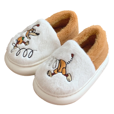 玩具总动员弹簧狗时尚儿童棉拖鞋