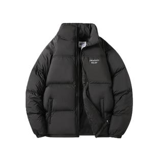 回力冬季羽绒服女款2024新款加厚保暖立领短款情侣款潮流百搭外套