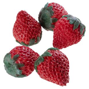 仿真水果假草莓模型美食拍照道具玩具样板间面包店面橱窗装饰摆件