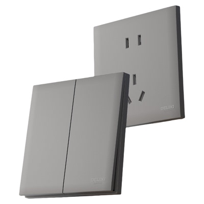 【官方正品】德力西超薄插座面板