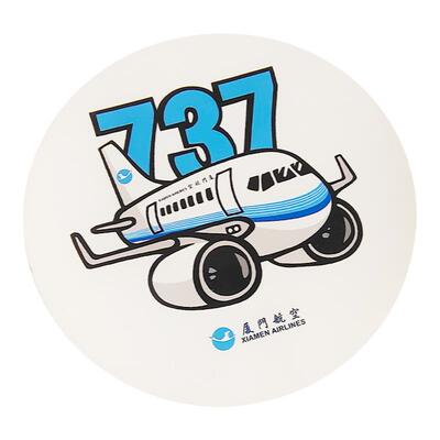 我爱飞行|厦门航空波音BOEING737小飞机航空拉杆箱冰箱贴纸圆贴纸