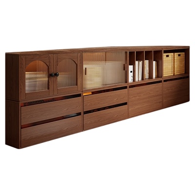 【N种组合方式】实木书柜组合柜