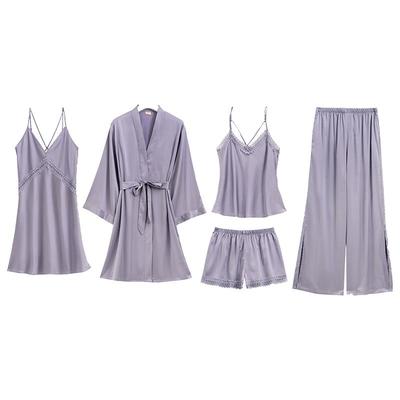 上海故事夏季新款吊带睡衣5件套