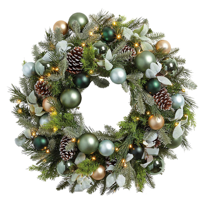 圣诞节装饰品场景花环藤条挂饰