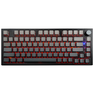 雷咖泽KW75Pro热插拔Gasket结构下灯位RGB三模75配列客制化机键盘