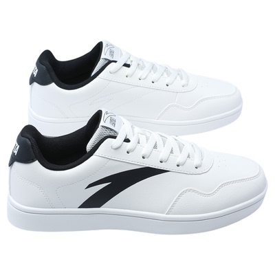 安踏板鞋男鞋经典小白鞋