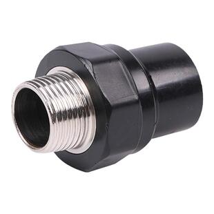 全新料pe水管配件大全热熔接头外牙直接20四分25一寸32自来水管件