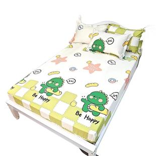 定做床笠100纯棉加厚学生床棕垫套卡通床罩全棉上下铺床垫保护套