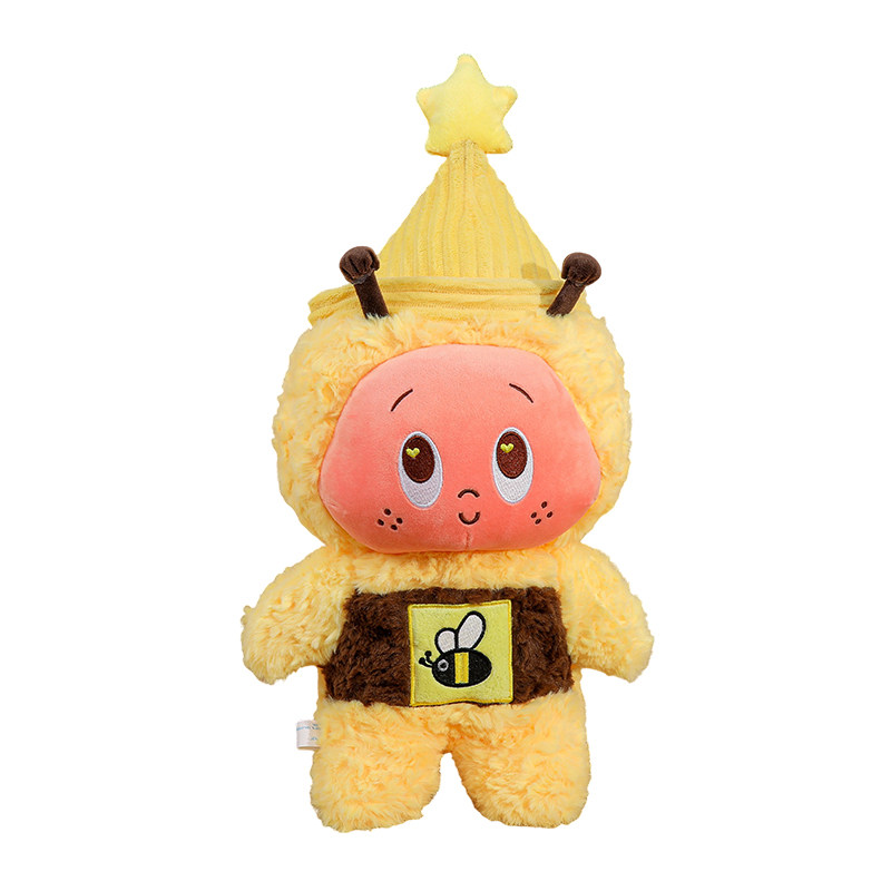 星星人小蜜蜂毛绒公仔陪睡抱枕