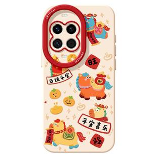 适用华为nova14手机壳女款nova13pro保护套全包novo12硅胶11防摔8红色7se活力版新年10喜乐ultra软马年hi外壳