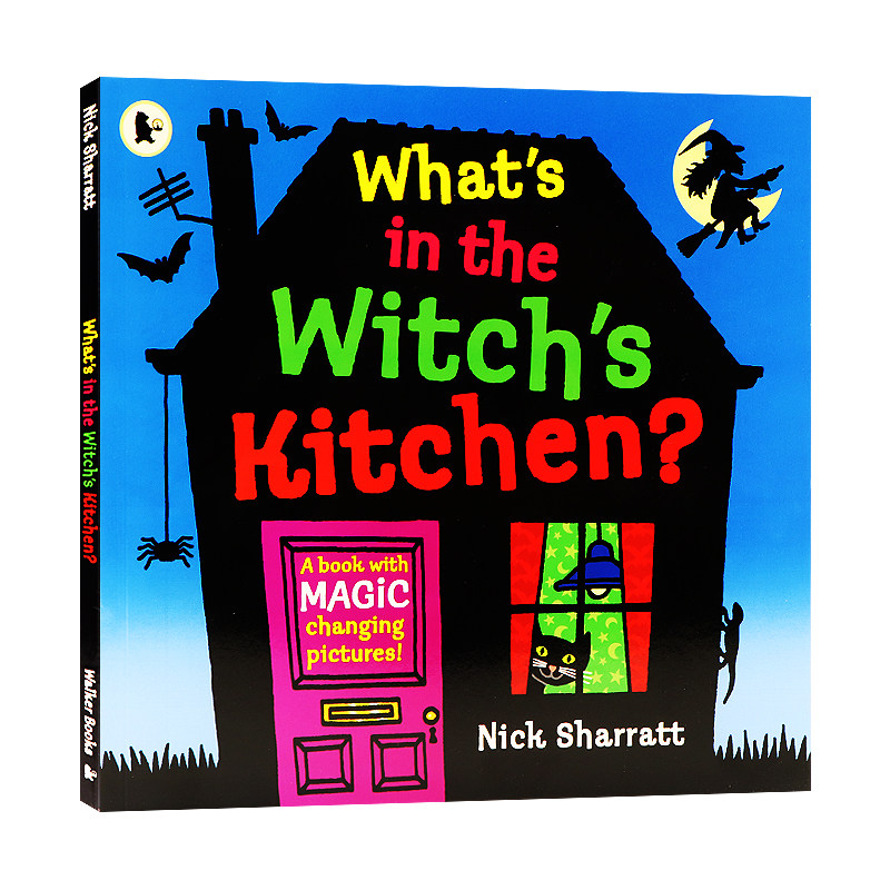 女巫的厨房有什么 英文原版绘本 What's in the Witch's Kitchen 翻翻书 吴敏兰书单 Nick Sharratt 全英文版进口原版英语书籍