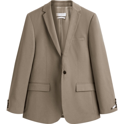 太平鸟男装奥莱  时尚老花满印提花西装男