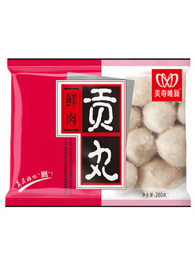 美奇唯新鲜肉贡丸80%新鲜猪肉