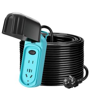 电动车充电延长线插座户外防水大功率插排电源接线板带线2/30米