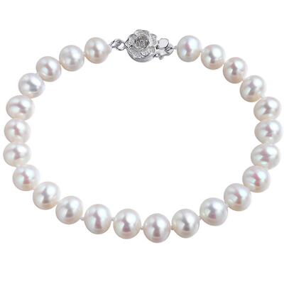 黛米S925银近圆珍珠手链女手串