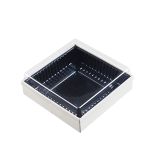 一次性水果捞盒子拼盘卤味卤菜打包盒寿司商用四九宫格果切包装盒