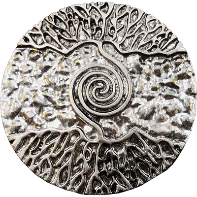 1925磁吸复古浮雕灵魂树胸针精致奢华内敛生命树胸花做旧古风配饰